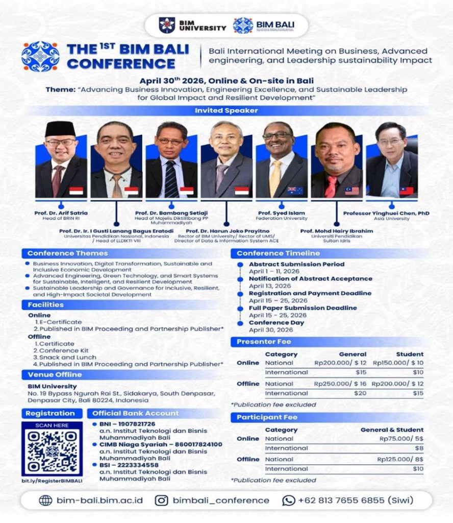 ITBM Bali Dorong Kolaborasi Global Lewat Konferensi Internasional BIM–BALI 2026
