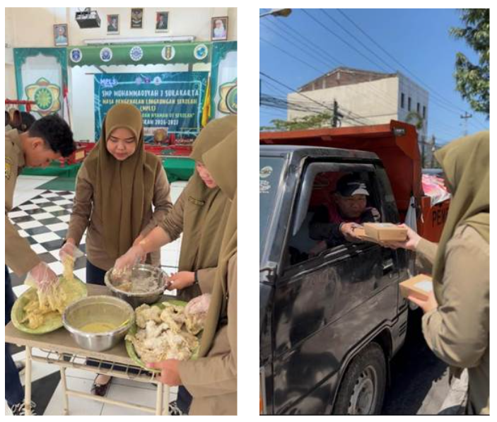Jumat Berkah Jadi Media Pembelajaran Life Skill Siswa SMP Muhammadiyah 7 Surakarta